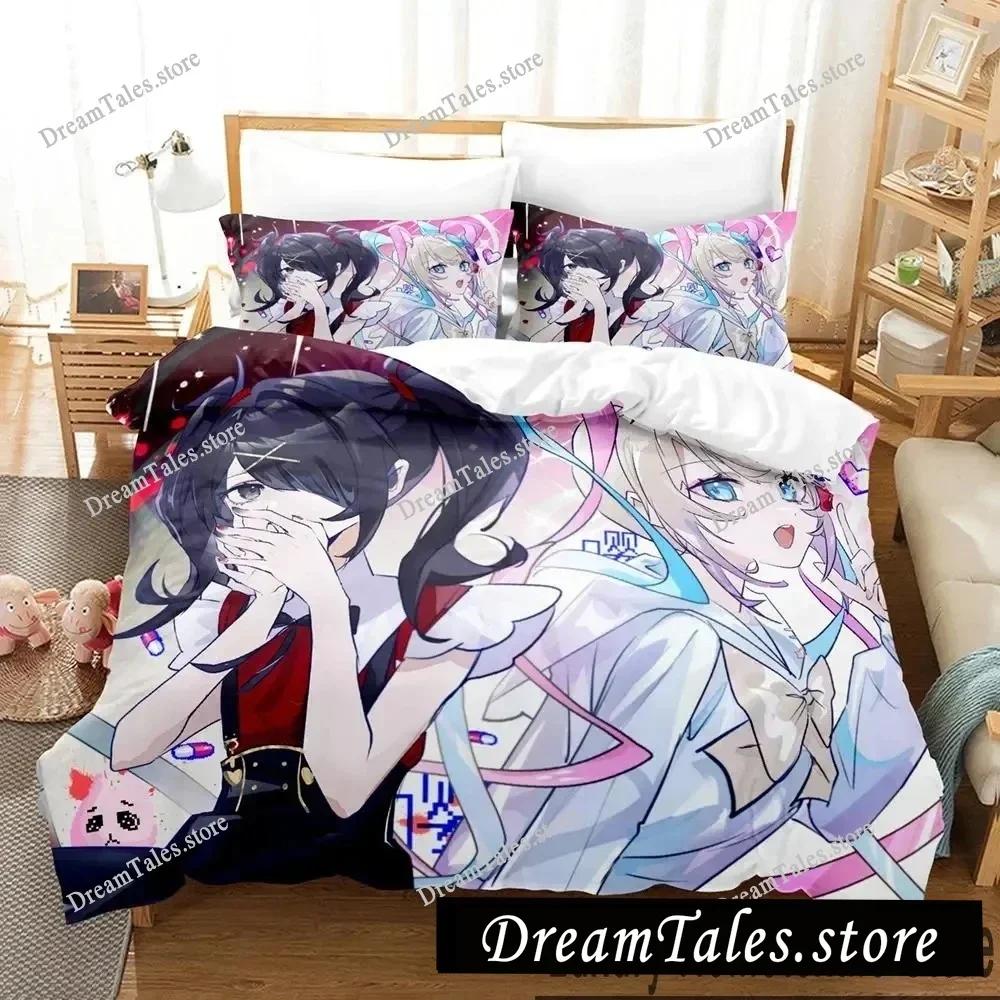 3D Print Needy Streamer Overload Anime Bedding Set Boys Girls Twin Queen King Size Duvet Cover Pillowcase Bed Boys Adult741