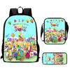 Digitale Bausteine Numberblocks Schultasche Hochauflösend Multifunktional Oxford Leichter Rucksack