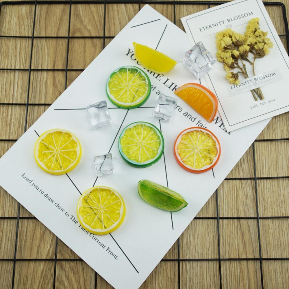 Decoration Photography Props Fake Limes Chips Artificial Lemon Slice Kitchen Decor Simulation Fruit