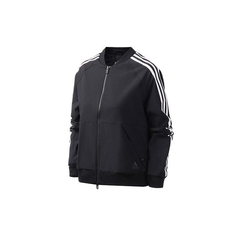 adidas Jackets Women's Black Baseball Collar Moderate Other FK3511