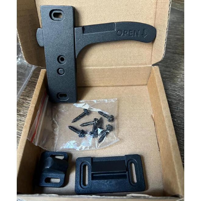 Aluminum RV Screen Door Latch Handle Replacement Kit (Right Hand) Metal Camper Travel Trailer Motorhome Entry Parts For Passenger Side