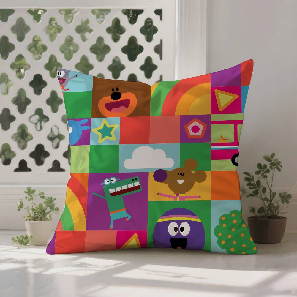 П-Привет Д-ДаггиС МУЛЬТЯШНЫЕ Наволочки: Пусть идет снег, Веселый и яркий комната домашнее украшение 12x12Inch