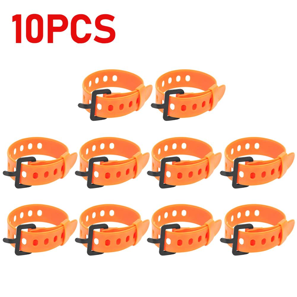 1-10PCS Travel Tied Belt Durable Rubber Cargo Tie Down Luggage Lash Belt Strap Adjustable Wire Cable Tie No Slip Off Cable Tie