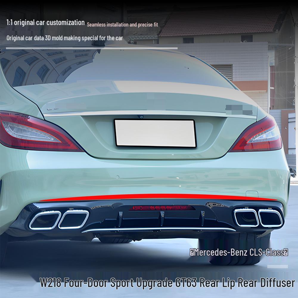 Mercedes-Benz CLS-Class W218 (2013-2017) GT63 Exhaust Lip & Tailpipe Upgrade