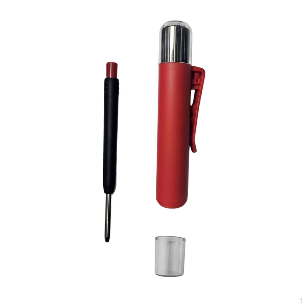 Carpenter Pencil Deep Hole Marker Set Long Head Reach Pen for Writing