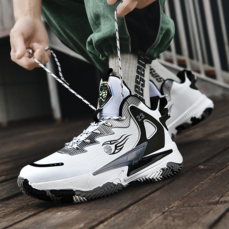 Basketball Shoes Men's Mandarin Ducks New High-top Sports Shoes Youth Training Actual Basketball Shoes Basketball