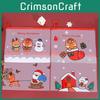 Adorable Christmas Series Transparent Pencil Pouch For Organized School Supplies
