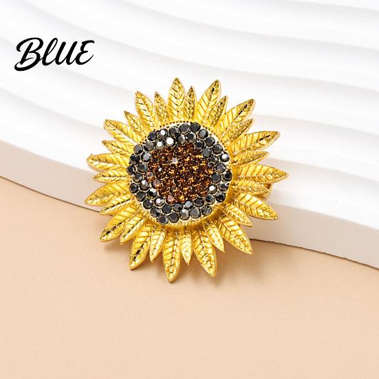 Flower Accessory Brooch Pin Large Sunflower Design Lapel Pin
