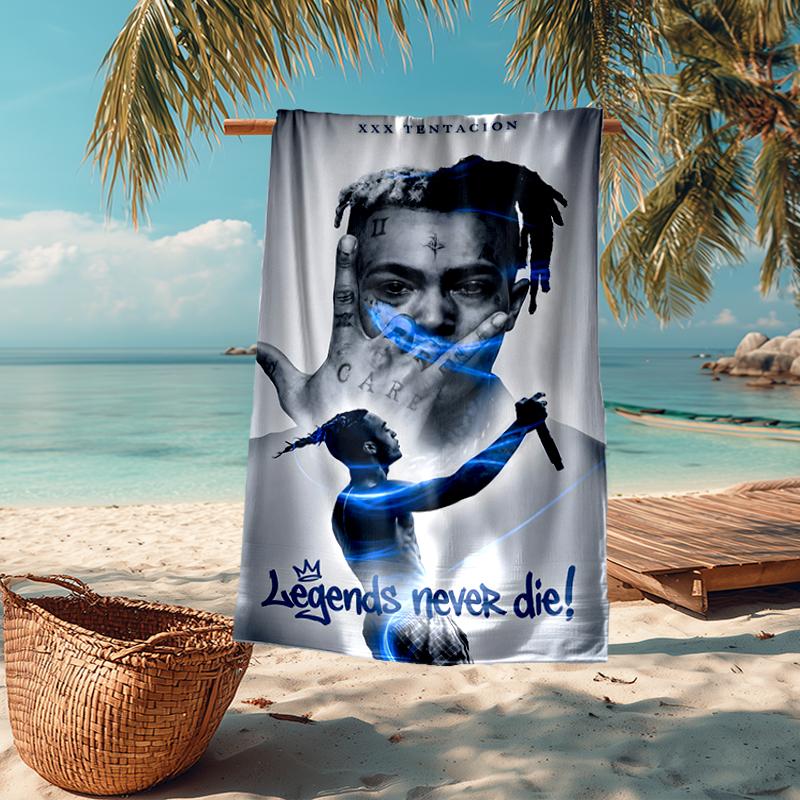 XXXtentacion Fashion Beach Towel: Ideal for Summer Adventures Soft, absorbent and quick drying suitable for swimming and bathing