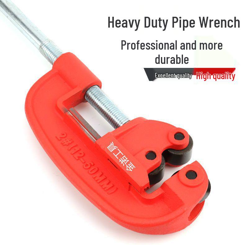 Heavy-Duty Manual Rotary Pipe Cutter for Steel, Gas, Fire, and Scaffold Pipes