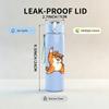 1PC Three Cute Puppies 750ml Color Plastic Sports Water Bottle Leakproof Flip Straw Lid Suitable for Sports Office Home Use