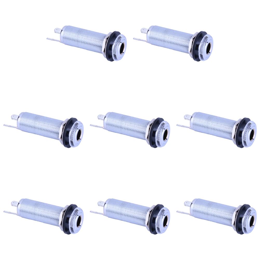 

Cylinder Clip End Pin Mono Panel Output Jack Socket for Electric Guitar DE