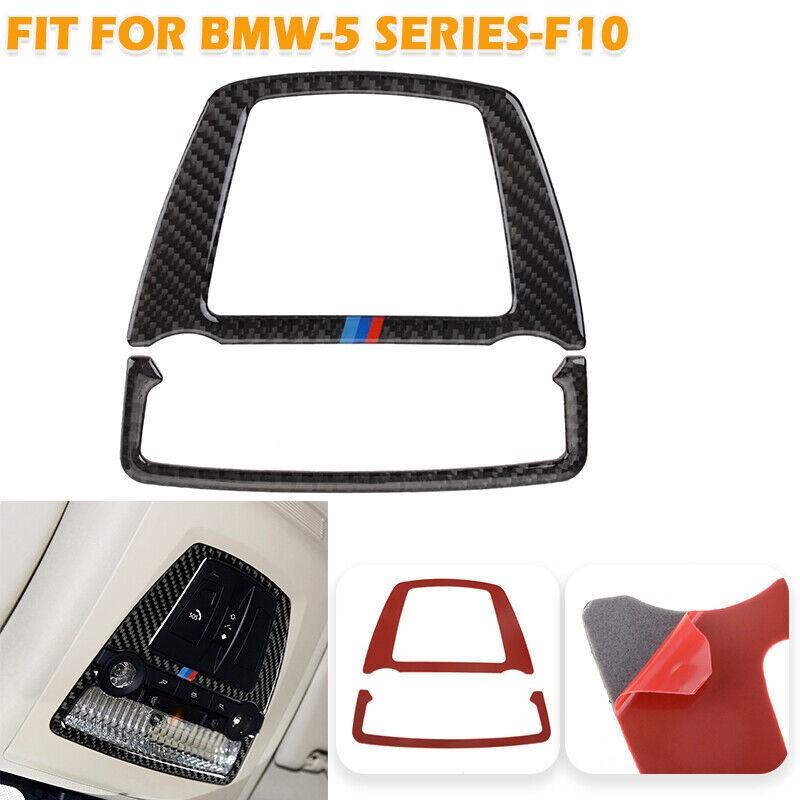 For BMW F10 5 Series 2011-2017 REAL Carbon Fiber Front Reading Light Panel Trim