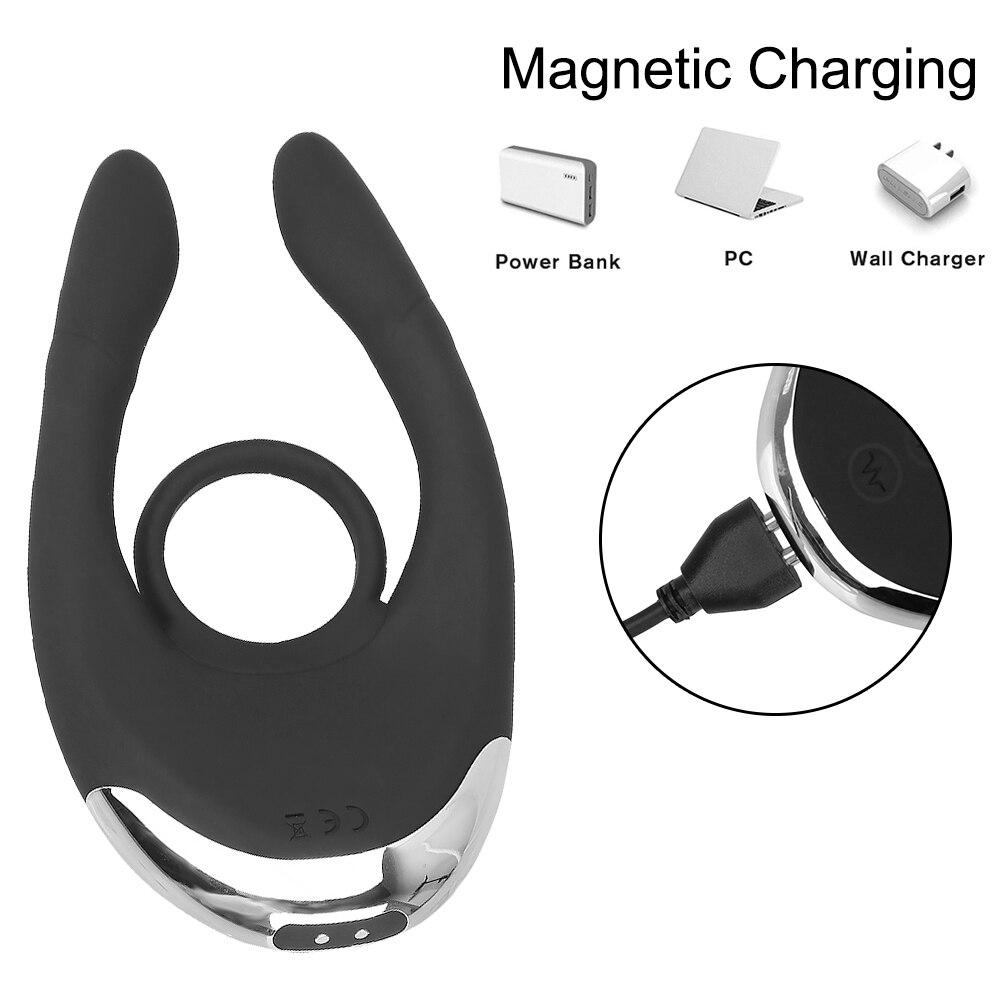 Electric Shock Penis Ring Vibrator Delay Ejaculation Dildo Anal Clitoris Stimulation Vibrating Cock Rings 10 Speed