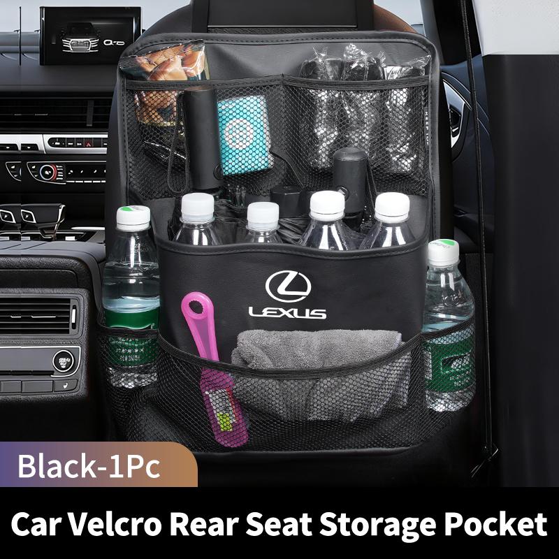 JEQS5 Car Trunk Organizer SeatBack Storage Bag Tools Stowing Pocket For Lexus UX250h RX450h CT200h RX400h NX300h RX350 RX300 GX470