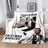 Ronaldo's Legacy Football Blanket Soft Warm Cozy Suitable for Bed Picnics Sofa for All Seasons Stylish Decor Suitable for Gifting Relatives and Friend