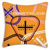 Fashionable letters Pillow Covers Cartoon Sofa Decorative Home Double-sided Printing Short Plush Cute Cushion Cover