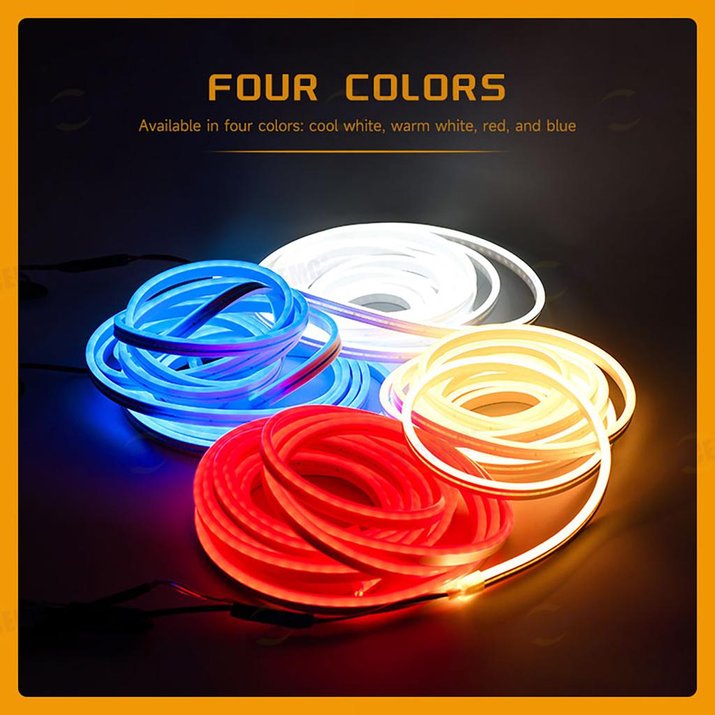 LED Car Trunk Lighting Strip With Cigar Magnetic Induction 5M Free-Cut Waterproof Soft Decorative Light For New Energy Vehicles