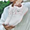 Golf Shoes Women's Fixed Nails Automatic Lacing Anti-splash Casual Golf Training Shoes