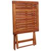 3 Piece Foldable Bistro Set Solid Acacia Wood