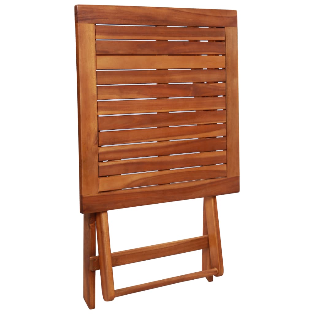 3 Piece Foldable Bistro Set Solid Acacia Wood