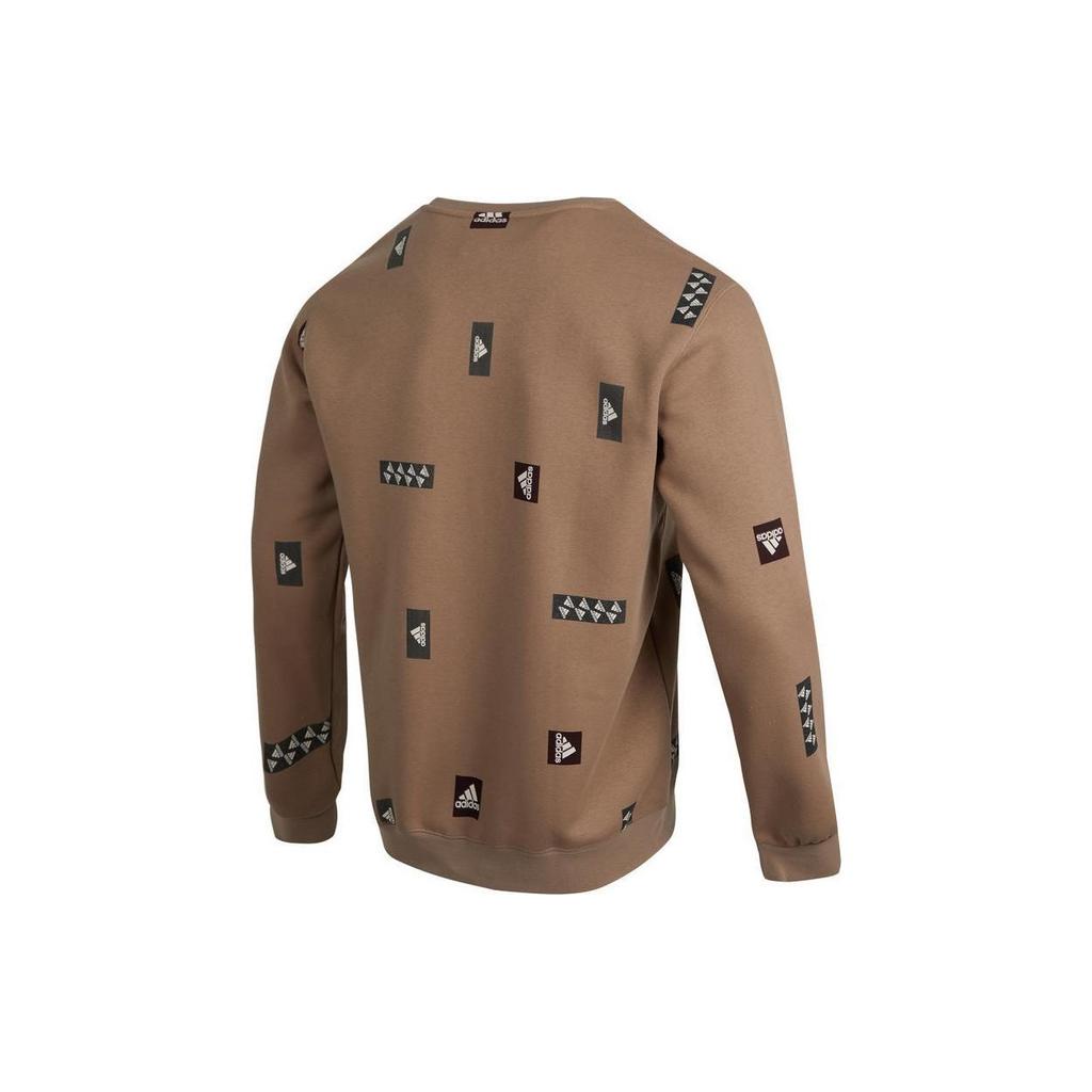 adidas CNY Sweatshirts Men's Brown Crew Neck Thickened Regular HN8983