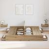 Storage Bed Frame Artisan Oak 180 x 200 cm
