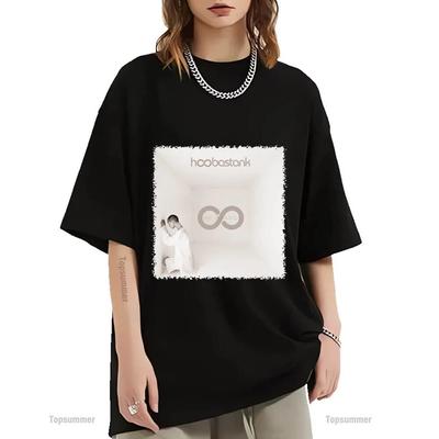 The Reason Album T Shirt Hoobastank Tour T-Shirt Female Vintage Harajuku Oversized Tee Shirt Unisex Black Tee Shirts