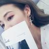 Fashion Men Women Metal Hoop Cross Drop Dangle Ear Studs Earrings Party Punk Earring Zircon Long Earrings