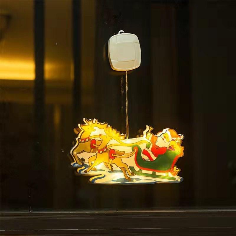 Christmas Decorative Lights Santa Suction Lights Christmas Tree Decorations Festive Styling Lights Window Lighting Decorations