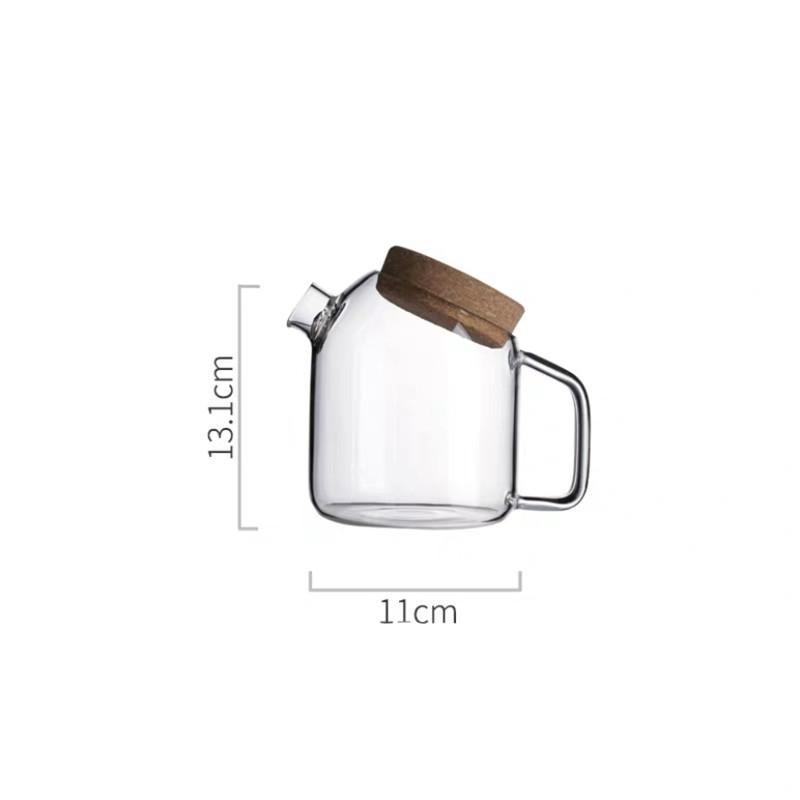 

Креативный прозрачный стеклянный чайник большой емкости, термостойкий чайник, офисный чайник, кофеварка, бытовой кувшин для сока и воды