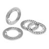 4 Stück Felgen-Lock-Ringe Aluminiumlegierung Ersatz 1,9 Zoll Felgen-Beadlock-Ring für Axial SCX10 90046 1/10 Silber
