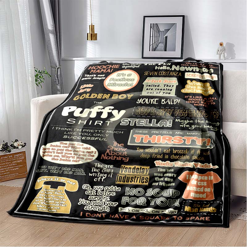 Seinfeld Friends Humorous and funny Blanket,Warm Soft and comfortable blanket