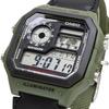 CASIO World Time digital wristwatch AE-1200WHB-3BV green overseas model