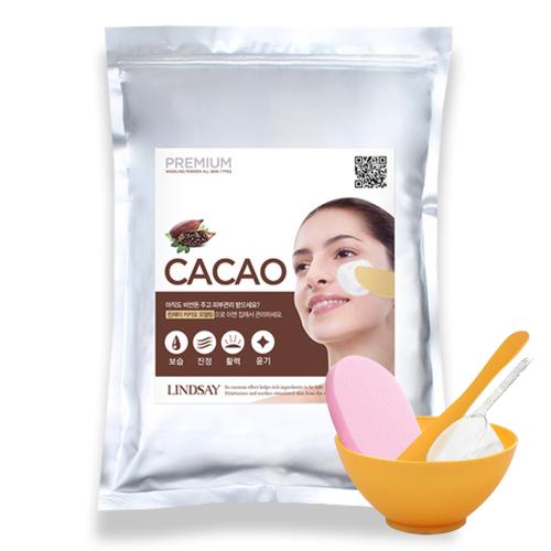 LINDSAY Premium Cacao Modeling Pack 1kg + Tool Set + Cleansing Sponge Home Esthetic 5-Piece Set