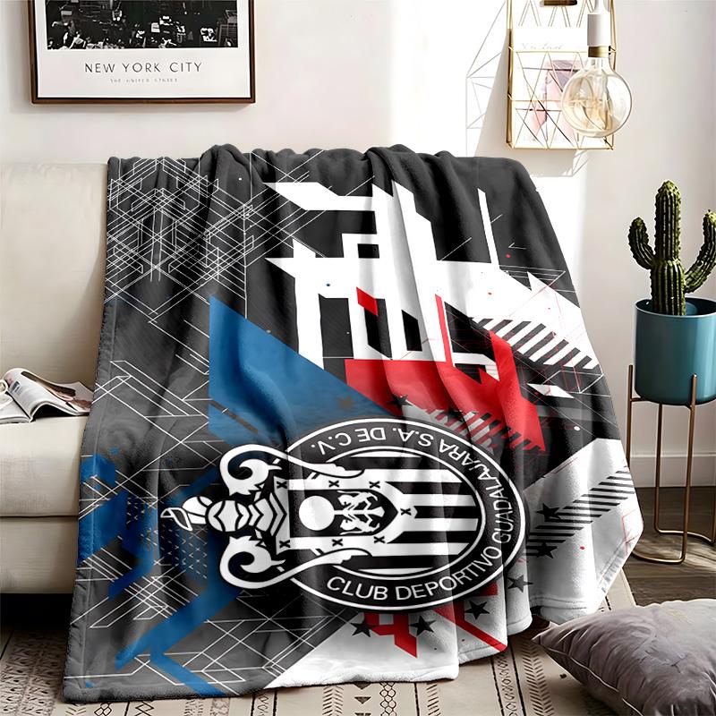 Coperte in Flanella Personalizzate a Tema Club Deportivo Guadalajara Morbide e Adatte a Tutte le Stagioni Perfette per Divani Letti e Campeggio