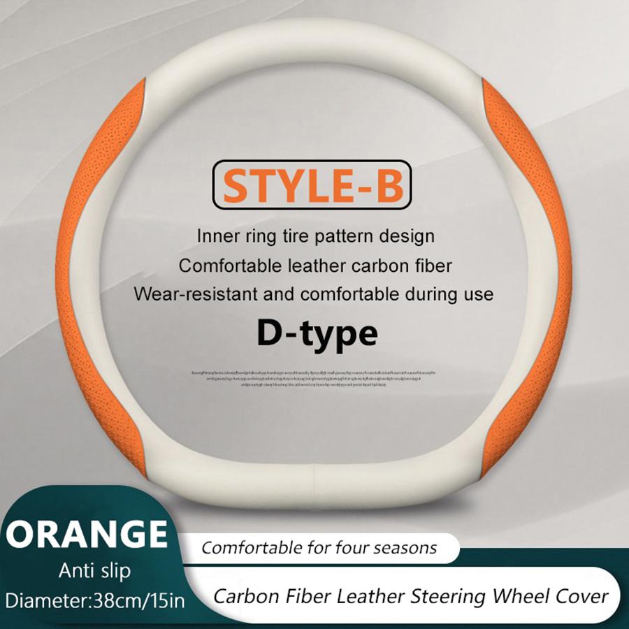 38cm/ 15in Carbon Fiber Car Steering Wheel Cover For Genesis GV60 GV70 GV80 G80 G70 G90 2025 2025 Breathable Auto Decoration