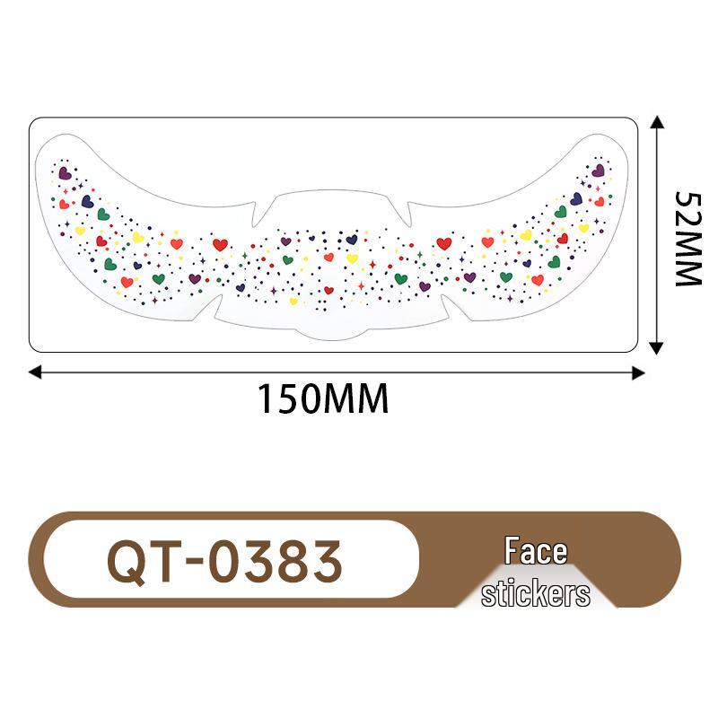 Cross Hot Stamping Tattoo Stickers: Waterproof Glitter Stars & Butterflies for Party Makeup & Stage Performance
