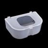 Transparent Pigeon Anti Scattering Food Box Anti-splash Plastic Carrier Pigeon Food Box with Lid Large Capacity