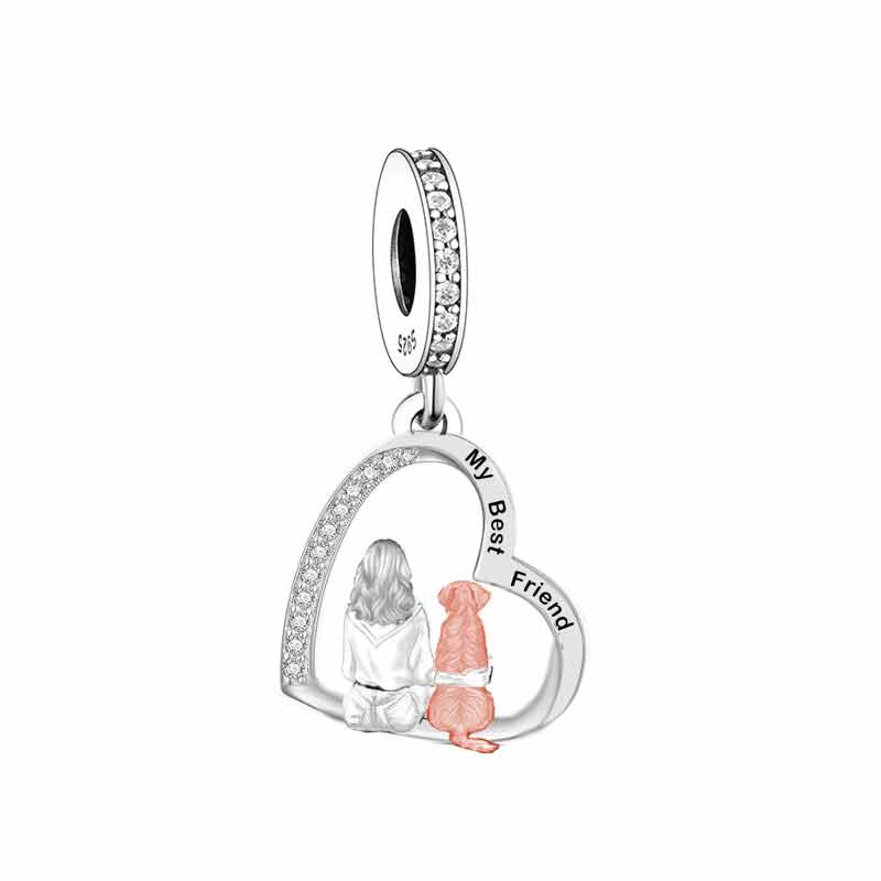 Fit Original Pan Charm Braceletcopper Yorshire Chihuahua Schnauzer Pomeranian Poodle Dog Bead For Making Women Berloque Diy