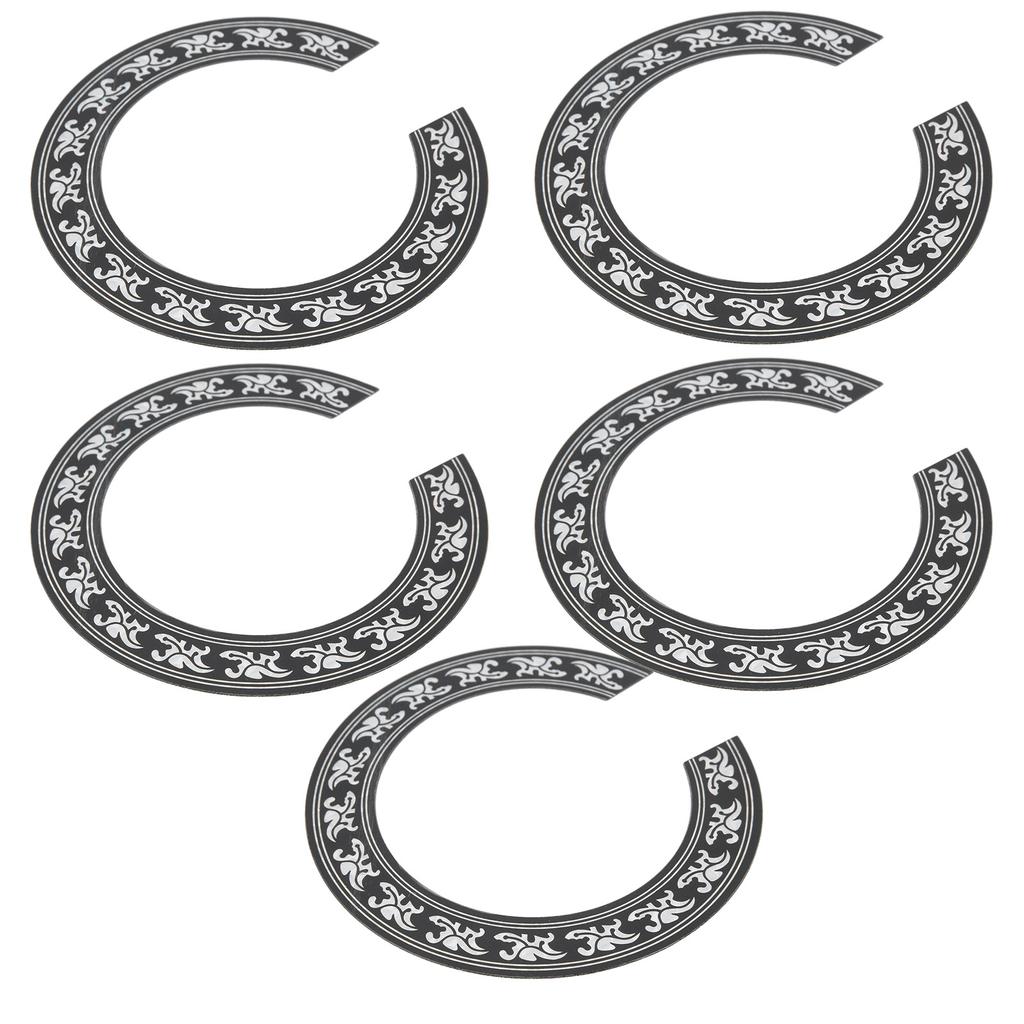 5Pcs Sound Hole Sticker 39in Round Classical Guitar Guard Tools Environmental Protection PVC