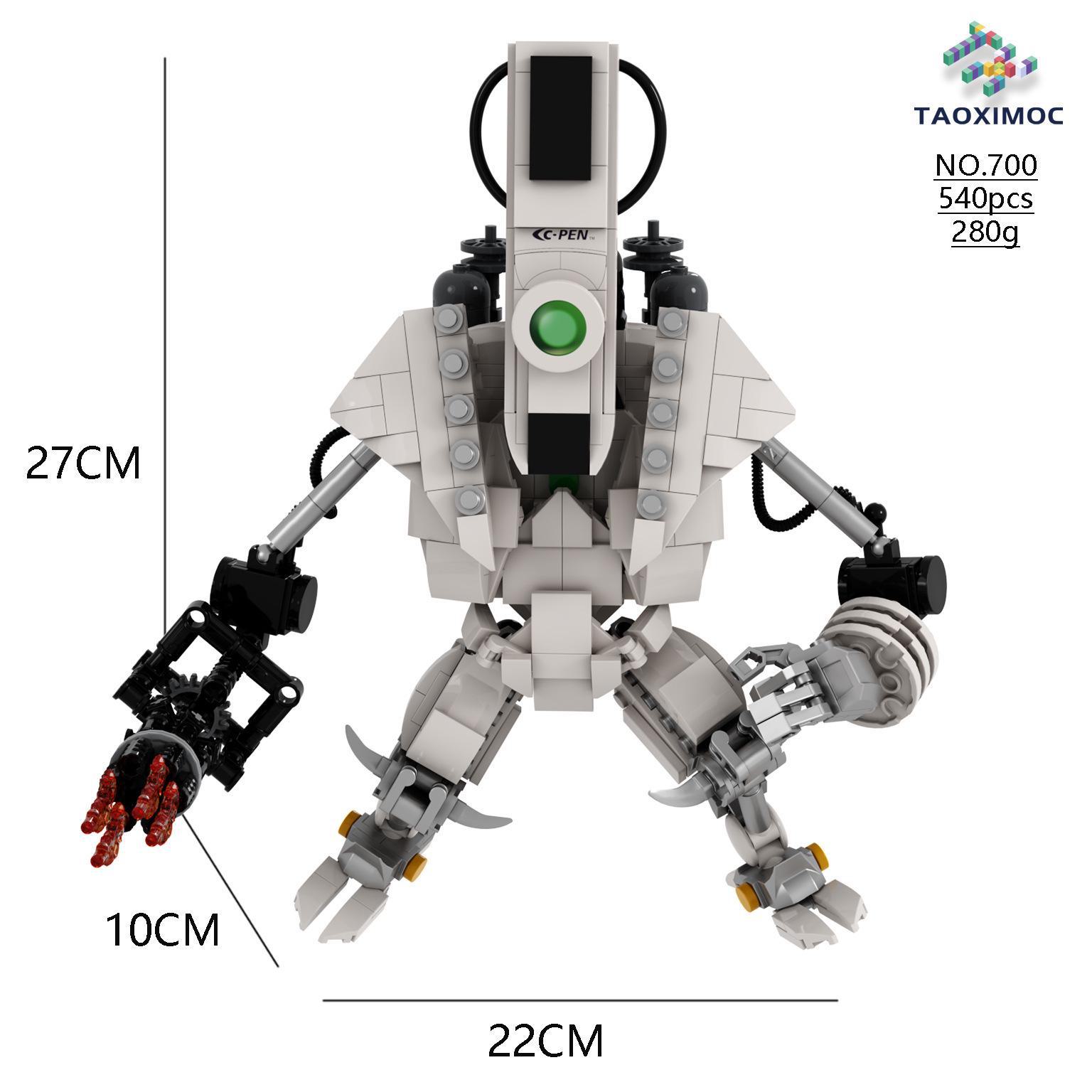

MOC Titan Clock King 3.0 Детская развивающая игрушка, серия строительных блоков Large Reading Pen Robot