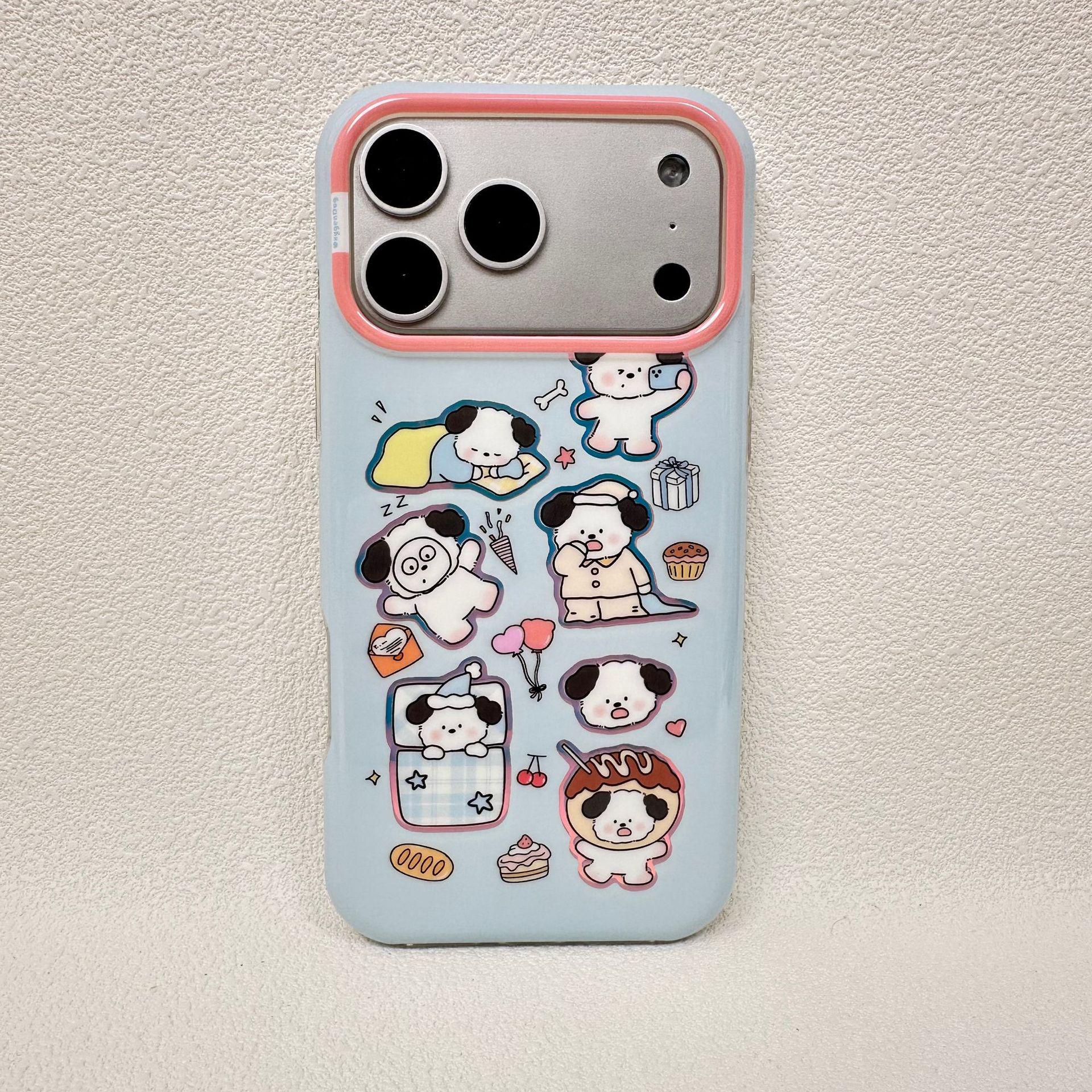 

Trendy Brand Dog Cartoon Frosted iPhone 17 Pro Max Drop-Proof Case iPhone 16 Pro Max