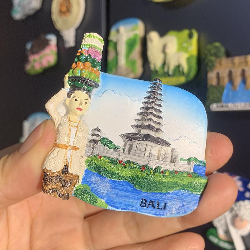 3D City Travel Souvenir Magnets: European and Global Regions