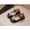 Princess Style Kids Girls Casual Leather Single Shoes For Spring Autumn