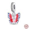 Brand New Copper Metal Trendy Fashion Heart Butterfly Cat Claw Charm Bead Components Bead Components Ideal Designed For 3mm Bracelet High Quality