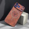 Luxury Leather Case For iPhone 17 16 15 14 13 12 11 Pro Max 17Pro 16Pro iPhone17 iPhone16 ProMax Magsafe Mag Safe Charge Cover