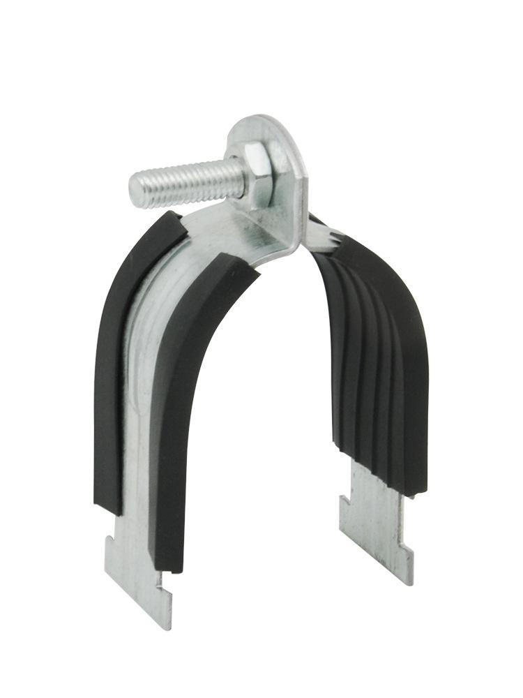 Galvanized P-Type Rubber Hose Clamp with Thickened C-Type and Steel Pipe Clamp Fixing Buckle
