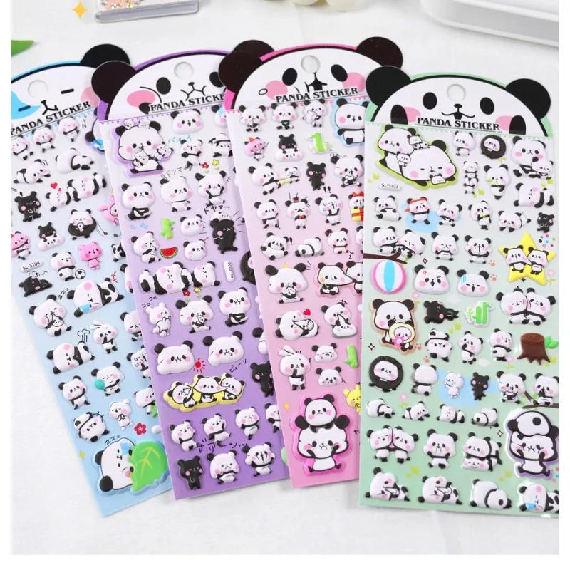 

Kawaii 3D Puffy Panda Daily Life Stickers Scrapbooking Diy Journal Stationery Sticker Cute Deco Aesthetic Art Supplies