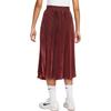 Nike Court Slam SS25 Casual Long Skirt Women's Dark Red/White Color HF6443-619